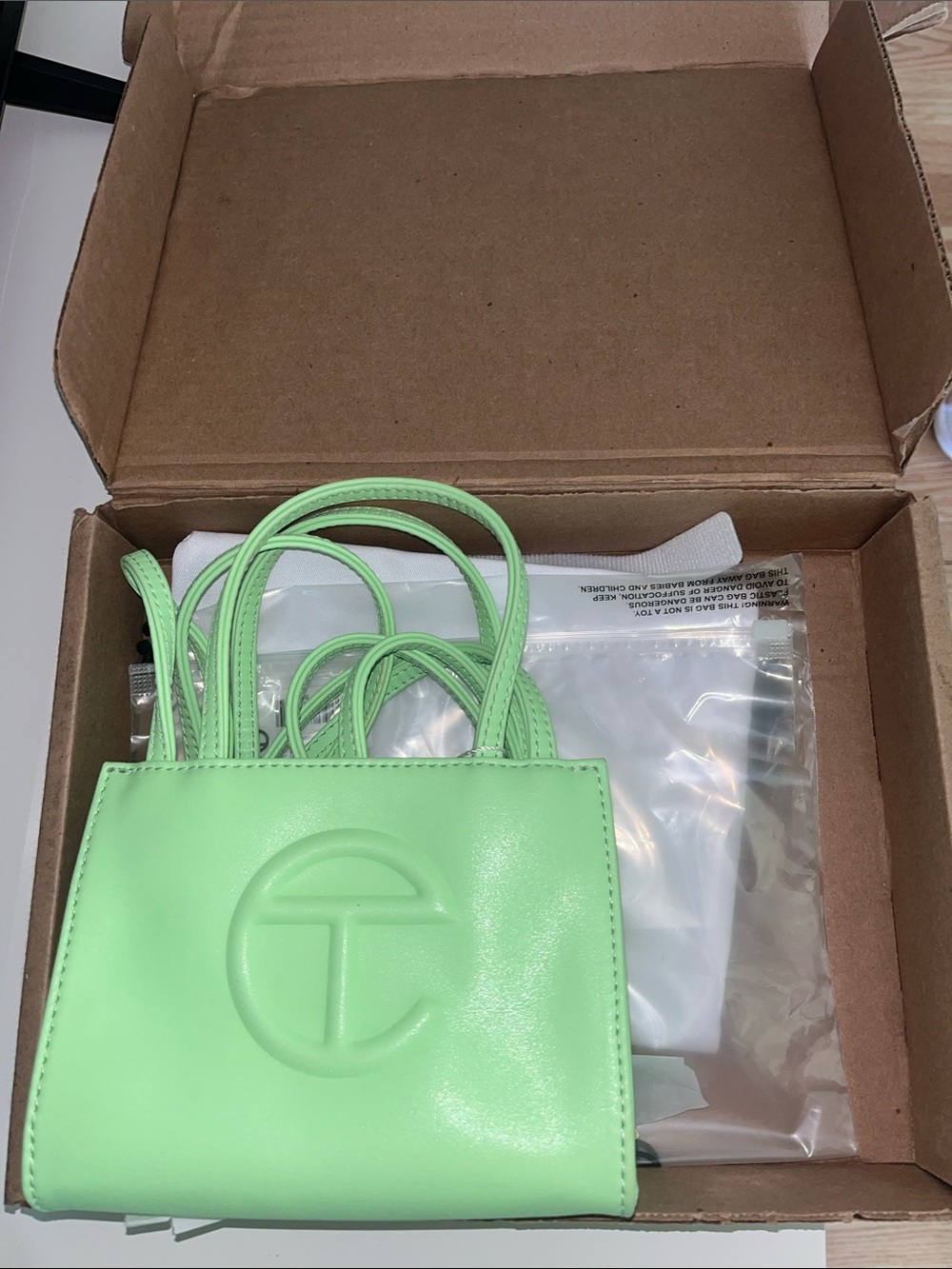 Telfar Mini Shopping Bag in Mint